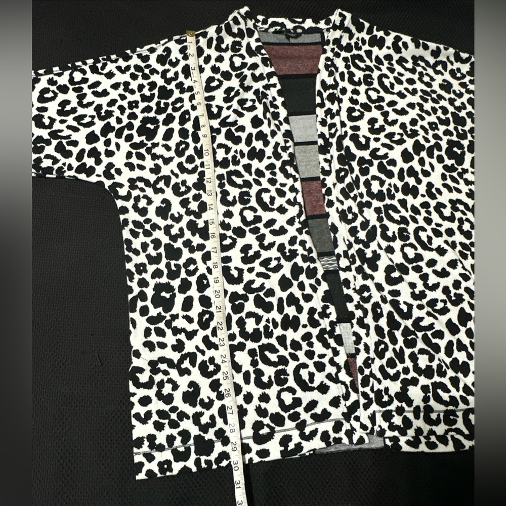 John Mark Women’s M Open Kimono Cardigan Animal Print Patchwork Embroidered Boho - Picture 12 of 12